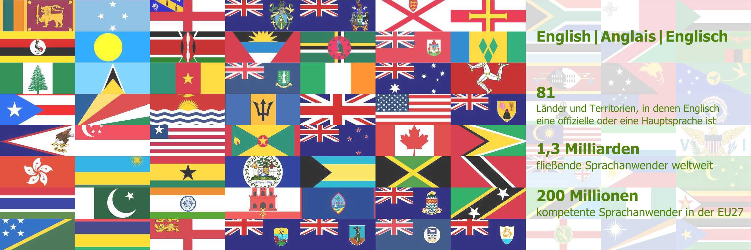 Flaggen der englischsprachigen Länder