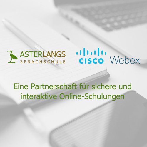 Asterlangs und WEBEX logo mit text
